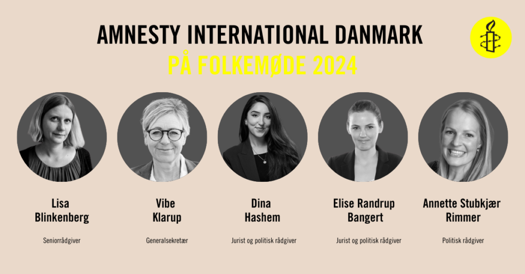 Amnesty International deltager på Folkemødet 2024